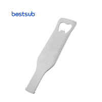 BestSub Vente en gros Logo personnalisé Ouvre-bouteille en acier inoxydable pour les blancs de sublimation de la fête des pères (MPQ02)