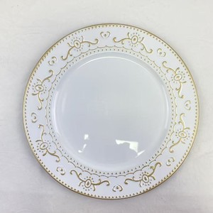 Assiette de <span class=keywords><strong>réception</strong></span> élégante en plastique jetable pour poisson, <span class=keywords><strong>vaisselle</strong></span> décorative moderne et écologique de qualité supérieure pour mariage et fête - Product Image 3