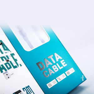 Bao Bì Bán Lẻ Cáp <span class=keywords><strong>Usb</strong></span> Sản Phẩm Điện Tử Vỉ Đóng Gói Hộp Dữ Liệu Treo - Product Image 4