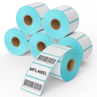 Étiquettes thermiques auto-adhésives Étiquettes à code-barres thermiques Autocollants d'étiquettes thermiques pour imprimantes