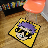 Tapis Tuftés sur Mesure de Forme Tendance Dropshipping Designer Anime, Lot de Tapis de Sol Personnalisés avec Logo