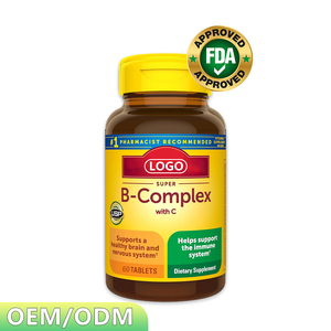 Complejo B Súper Concentrado con Vitamina C y Ácido Fólico, <span class=keywords><strong>Vitaminas</strong></span> del Complejo B para Mujeres y Hombres, Suplemento Dietético para el Apoyo Inmunológico - Product Image 1
