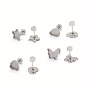 Stainless Steel Mixed Shape <b>Earring</b> Studs For <b>Earring</b> Making 3mm <b>Post</b> Spring 2026 - Product Image 3