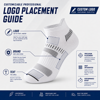 Chaussettes de course respirantes en maille anti-odeur avec logo personnalisé pour hommes et femmes, idéales pour le sport quotidien et la salle de sport