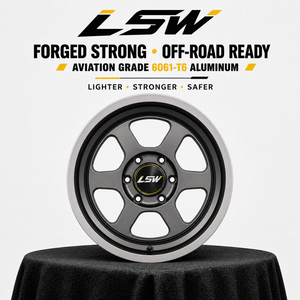 ล้อฟอร์จ LSR8012 6x139.7 ET-12 ขนาด 15 16 17 นิ้ว คุณภาพพรีเมียมประสิทธิภาพสูง สีเทากันเมทัล ขอบกลึง สำหรับรถยนต์โตโยต้า ไฮลักซ์ - Product Image 4