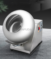 Machine de revêtement de sucre pour chocolat, cacahuètes, de qualité alimentaire, de petite taille, de bureau, HBY-300.