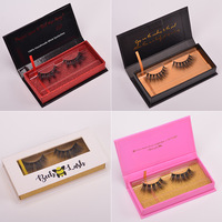 Boîtes d'emballage personnalisées pour vendeurs de cils, boîte d'emballage pour cils avec fenêtre, boîte magnétique