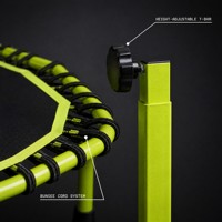 Trampolines de fitness en gros avec poignée en mousse réglable pour l'exercice à domicile/en salle de sport – Rebounder de fitness