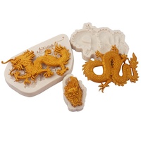 Chinesischer Drache Fondant Silikon form Kuchen Dekoration Silikon form Kuchen Werkzeug