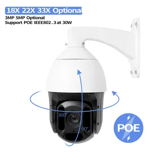 Kızılötesi kamera gözetim Exterieur otomatik izleme 3D konumlandırma güvenlik kamerası ev güvenlik PTZ POE kamera IP