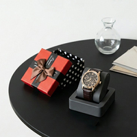 Caja de Reloj con Diseño de Corazón para el Mes de Septiembre, Estuche de Regalo para Relojes de Pareja, Caja de Exhibición de Joyería con Lazo, Proveedor Mayorista
