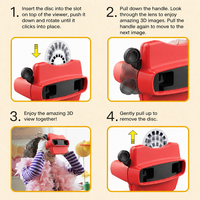 Visualiseur de diapositives photo 3D personnalisé pour enfants |   Jouet éducatif en plastique, souvenir scientifique, cadeau d'entreprise