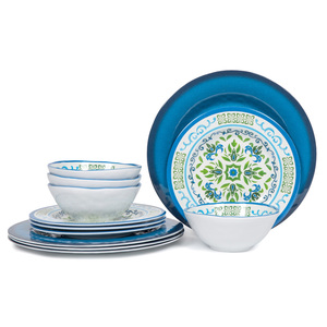 Plasric <strong>Picnic</strong> Dish <strong>Set</strong> 12 Pcs <strong>Set</strong> Dinnerware <strong>Set</strong> <strong>Plates</strong>, Custom Printing High End Melamine Hotel Tableware Dinnerware - Product Image 5
