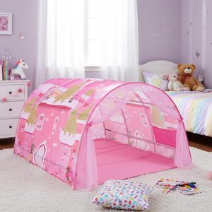 Zanzariera per Bambini a Forma di Barca Pirata, <span class=keywords><strong>Tenda</strong></span> da Letto per Bambine Principesse Rosa, Gioco per Interni - Product Image 5
