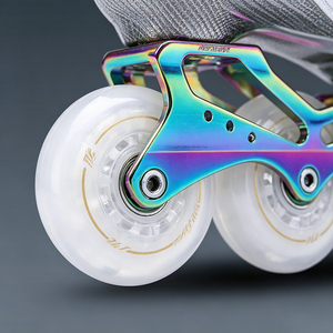 Patins à roulettes de slalom en fibre de carbone pour adultes, patins à roulettes de freestyle professionnels, cadre CNC, roulements ABEC, chaussures de patinage - Product Image 6