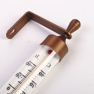 16 "parede grande vidro tubo decorativo exterior jardim vidro termômetro montado - Product Image 4