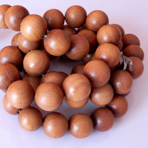 Riddhi Siddhi Muslim Sandalwood Dhikr Mala/Wood Beads/Prayer Beads Natural Dark Golden Brown Made in Rajasthan - Product Image 4