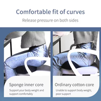 Coussin de siège en mousse à mémoire de forme BBL pour la récupération post-chirurgicale Lifting brésilien des fesses-Couleur personnalisable lavable écologique pour