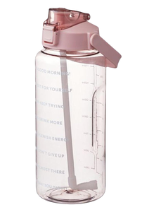 ขวดน้ำพลาสติกแบบมีหลอดดูด ขนาด 2 ลิตร 1 แกลลอน สำหรับเล่นกีฬา ความจุเยอะ มีตัวบอกเวลา ปลอดสาร BPA Tritan ขนาดเล็ก - Product Image 3