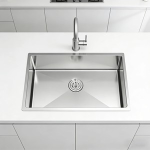 Lavello da cucina a tazza singola fatta a mano da 30 pollici consegna rapida Multi-funzionale in acciaio inossidabile 304 SUS304 - Product Image 2