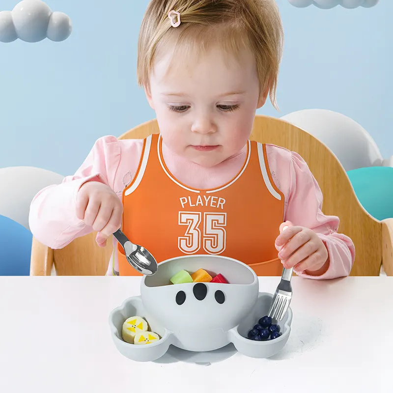 Kustom Logo gratis sublimasi portabel dapat diatur anak silikon Bib silikon Bib bayi untuk balita