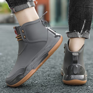Nuevos Modelos <span class=keywords><strong>de</strong></span> <span class=keywords><strong>Botas</strong></span> <span class=keywords><strong>de</strong></span> Lluvia Cortas para <span class=keywords><strong>Mujer</strong></span>, Impermeables, <span class=keywords><strong>de</strong></span> Invierno/Otoño, con Cordones, Estilo Occidental, Cómodas, Precio Bajo, Tallas 36-44, Personalizables, Zapatos <span class=keywords><strong>de</strong></span> Seguridad para el Trabajo - Product Image 6