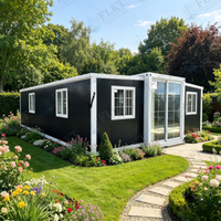 Maison conteneur pliable à double aile FLKT avec salle de bain, cuisine, villa modulaire préfabriquée de luxe