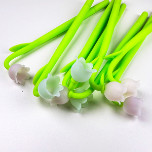 White Coral Bells Gel <strong>Pen</strong> Flower <strong>Shape</strong> 3d <strong>Pen</strong> Tulip Silicone <strong>Pen</strong> the Colors Changes When Have the Sunshine Convallaria Majalis - Product Image 4