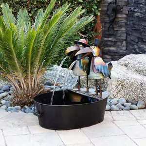 <span class=keywords><strong>Fuente</strong></span> Decorativa para Jardín, Adorno de Resina con Forma de <span class=keywords><strong>Gallo</strong></span>, Cuervo y Búho, <span class=keywords><strong>Fuente</strong></span> de Agua Corriente, Nuevos Adornos de Jardín para Exteriores - Product Image 4