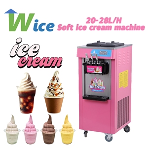 Machine à glace molle WICE 3 saveurs, haute capacité, pour usage domestique et restaurants, 20-28L/h - Product Image 1
