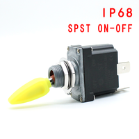 Interrupteur à bascule SPST DPST 15A 250VAC On-off/on-on/on-off-on 3 positions 6 broches, interrupteur momentané DPDT en bakélite, instruments IP68