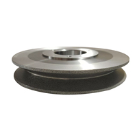 Raboteuse à rouleaux rotatifs diamantés électrolytiques/frittés personnalisés pour meule, rainure en forme de V à 45 degrés