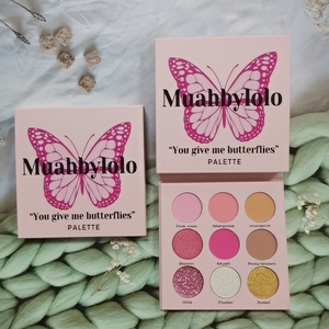 Bajo Moq Maquillaje Venta al por mayor 26mm Ronda Pan Eeyshadow Paleta Blanco Negro Rosa Embalaje 9 Color Sombra <span class=keywords><strong>de</strong></span> ojos - Product Image 6