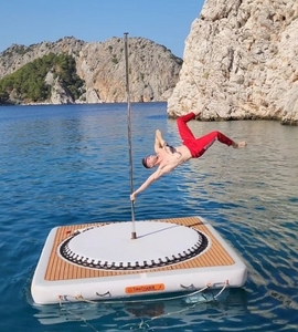 Plataforma de deportes acuáticos inflable personalizada comercial Plataforma de agua <span class=keywords><strong>flotante</strong></span> duradera para baile en barra - Product Image 6