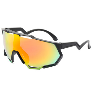 Lunettes de cyclisme et de moto personnalisées pour l'extérieur Lunettes de soleil polarisées colorées à grande monture en PC pour hommes - Product Image 3