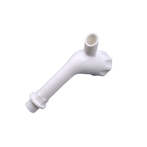 Robinet de contrôle de tuyauterie en plastique technique, moderne, compact, à corps long, avec volant allongé, étanche, pour salle de bain - Product Image 5
