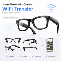 Lunettes Intelligentes Anti-Tremblement avec Caméra 13MP 4K, Traduction IA, IP66, Double Micro, Assistance IA, Transfert Wi-Fi
