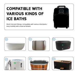 Otomatik Soğutucu Paslanmaz Çelik Varil Hidroponik Su Soğutma Sistemi Buz Banyosu Yetiştirme 110/220V Çevre Dostu - Product Image 2