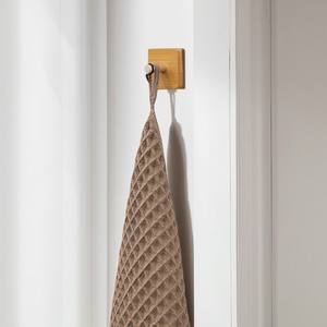 Planche de bambou <span class=keywords><strong>Crochet</strong></span> en aluminium Cuisine Crochets muraux créatifs Derrière la porte <span class=keywords><strong>Autocollant</strong></span> Crochets - Product Image 1