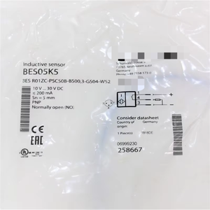 BES R01ZC-PSC50B-BS00,3-GS04-W52 誘導型標準センサー BES05K5 PAC PLC コントローラー - 出荷準備完了 - Product Image 1