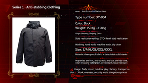 Chaqueta Resistente a Cortes HPPE Personalizable al por Mayor de Fábrica, Ropa de Protección de Seguridad Antipuñaladas y Resistente al Desgaste para Trabajo al Aire Libre - Product Image 5