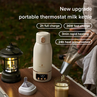 Chauffe-biberon portable USB pour voyage, extérieur, voiture, avec fonction de mélange pour un usage domestique et l'alimentation au lait