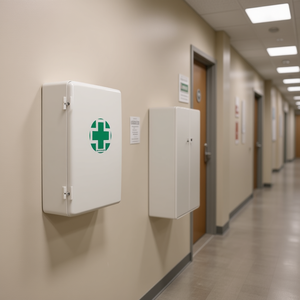 Trousse de premiers secours TTAKE pour la lutte contre les incendies et la sécurité avec symbole de croix verte - Product Image 3