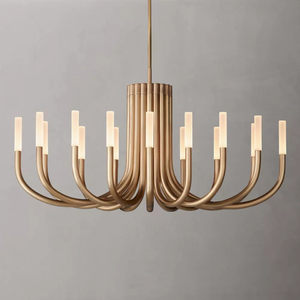 Modern Multi Head Chandelier <b>Led</b> <b>Lighting</b> Fixture Round Design For Living Room Villa Decor - Product Image 1