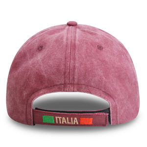 Gorra de béisbol de algodón vintage de color liso al por mayor, estilo papá, con bordado de pata de perro, deportiva, con hoja, leopardo, puntos y letras, de algodón lavado - Product Image 6
