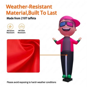 Wacky Waving Hand 3M High Outdoor Welcome Man Puppet Inflable Air <span class=keywords><strong>Dancer</strong></span> para una promoción publicitaria efectiva - Product Image 5