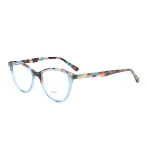 GP3426 son şık kedi gözü tasarımcı reçete moda asetat kadın gözlük optik gözlük gözlük çerçeveleri