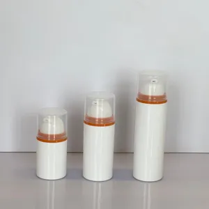 Kozmetik ambalaj için kullanılan 50ml 80ml havasız şişe vakum pompa şişesi losyon şişesi