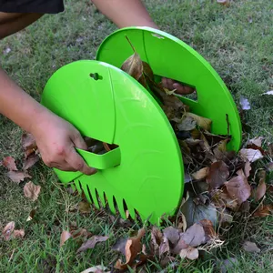 Outil de jardinage Collecteur de feuilles et d'herbe à main Pelouse Griffe Feuille Scoop