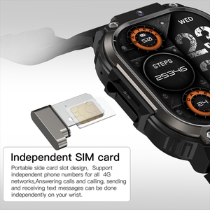 Nuevo diseño al por mayor <span class=keywords><strong>LEMFO</strong></span> DM63 2,13 pulgadas AMOLED pantalla cuadrada Android 8,1 2GB + 16GB Android reloj inteligente - Product Image 5